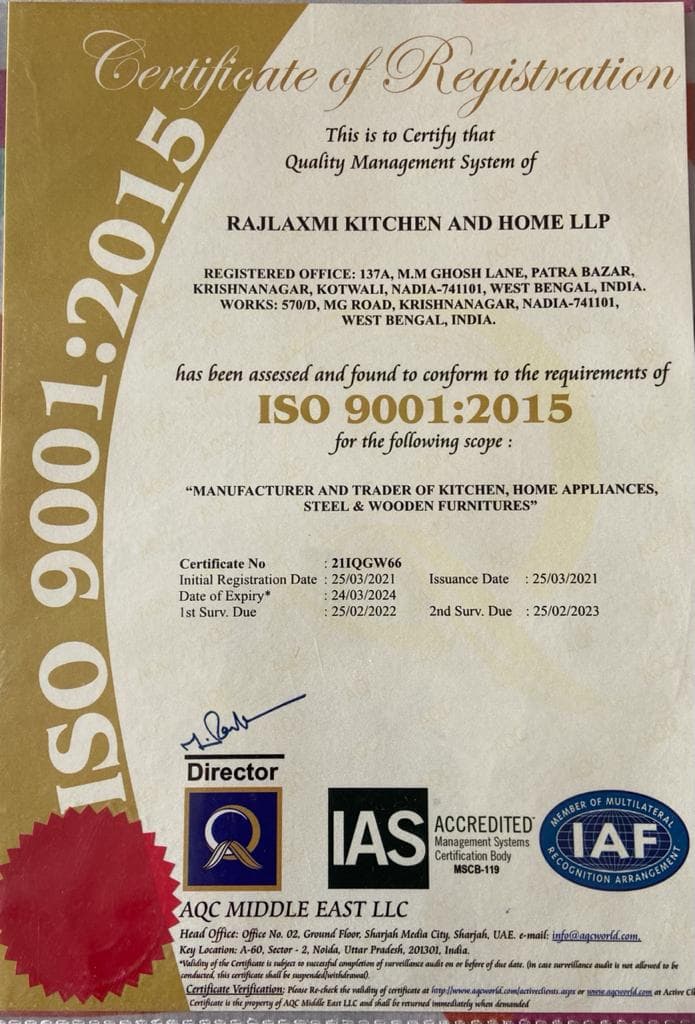 ISO Certificate